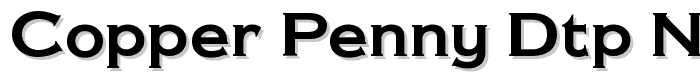 Copper Penny DTP Normal font